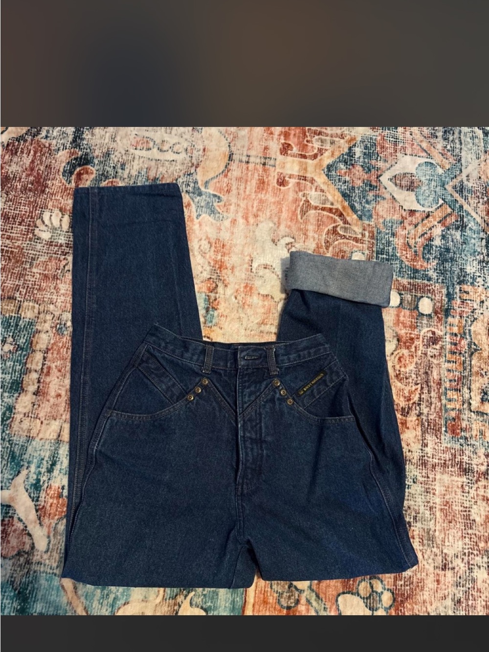 High-Rise Dark Indigo Women's Jeans (if you’re a size 3-5 these will fit you)